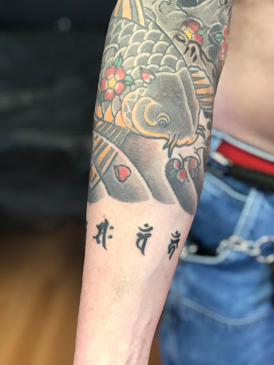 Explore tattoo letters ideas, creative tattoo ideas in Seattle, available at Sakoku Tattoo