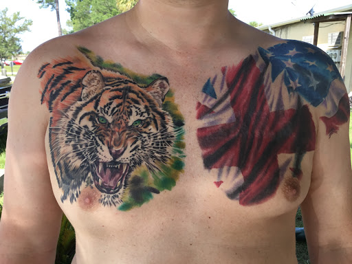 Explore half sleeve tattoo idea, creative tattoo ideas in Myrtle Beach, available at Elite Ink Tattoos of Myrtle Beach