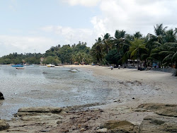 Foto de Praia Cova Da Onca com linha costeira longa e reta