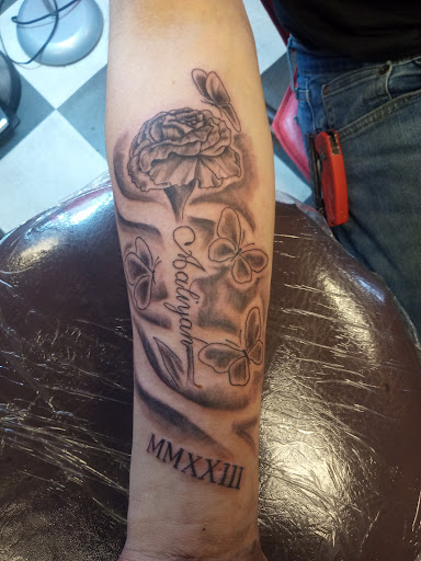 Explore crip tattoo ideas, creative tattoo ideas in Newport, available at T N T Explosive Tattoo