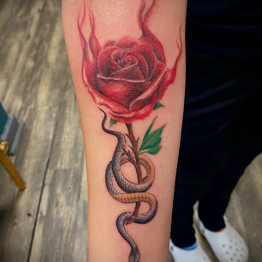 Explore depression tattoos ideas, creative tattoo ideas in Goose Creek, available at Red Kirin Tattoo