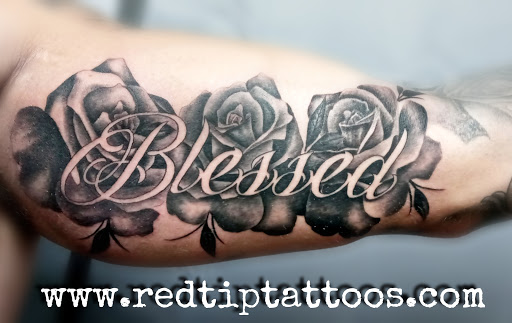 Explore amore tattoo ideas, creative tattoo ideas in Springfield, available at Red Tip Tattoos