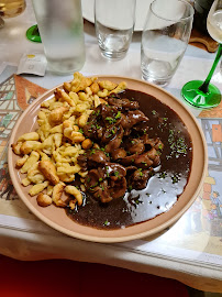 Sauce aux champignons du Restaurant de spécialités alsaciennes D'baecka Ofa Stub à Ribeauvillé - n°1