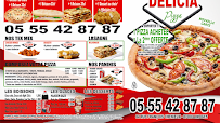 Menu / carte de PIZZA DELICIA LIMOGES à Limoges