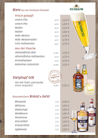Restaurant allemand Gaststätte Zum Steigkopf à Heppenheim (le menu)