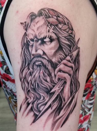 Explore cross forearm tattoo ideas, creative tattoo ideas in Ottawa, available at Purple Rose Tattoos & Piercings