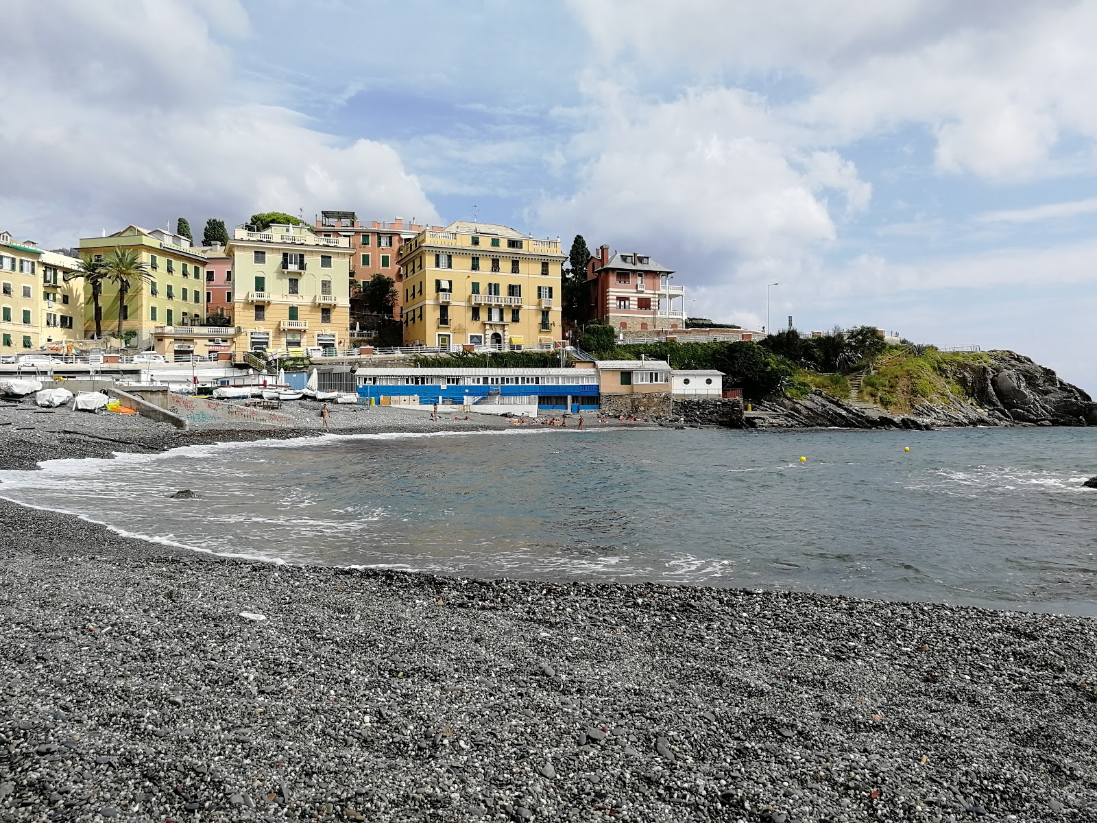 Valokuva Spiaggia San Roccoista. ja asutus