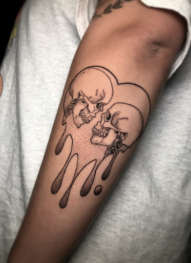 Explore longhorn tattoo ideas, creative tattoo ideas in Corona, available at Crop Circles Tattoo Studio