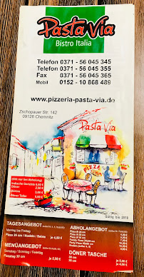 Pizzeria Pasta Via à Chemnitz menu