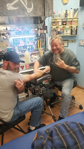 Explore patchy tattoo ideas, creative tattoo ideas in Bryson City, available at Donnos Higher Ground Tattoo