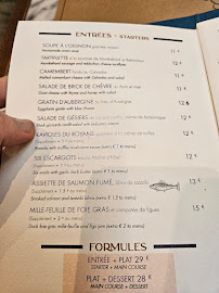 Restaurant français La Jacobine à Paris - menu / carte