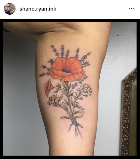 Explore women's leg tattoo ideas, creative tattoo ideas in Templeton, available at Sacred Armor Tattoo Art Collective