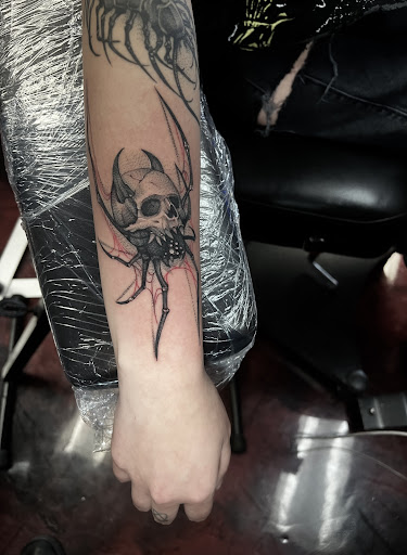 Explore female thigh tattoo ideas, creative tattoo ideas in Silver City, available at Independent Ink Tattoo
