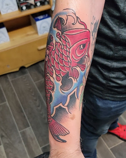 Explore daddy and son tattoo ideas, creative tattoo ideas in Seymour, available at 3 Sevens Tattoo