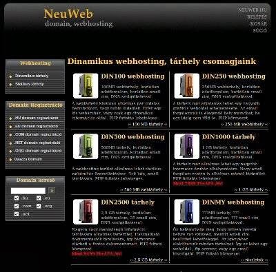 Neunet Bt. - Webhelytervező