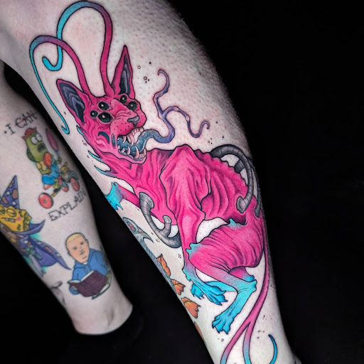 Explore tattoo ideas biomechanical, creative tattoo ideas in Omaha, available at Evil Eye Tattoo Studio