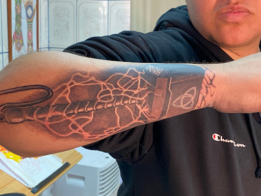 Explore wing tattoo ideas, creative tattoo ideas in Oak Park, available at Ageless Arts Tattoo and Body Piercing