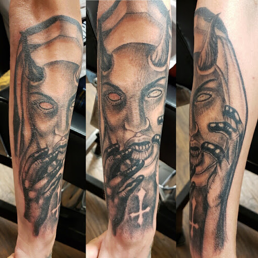 Explore tattoo ideas for men chest, creative tattoo ideas in Alamosa, available at The Shop Tattoo & Comics