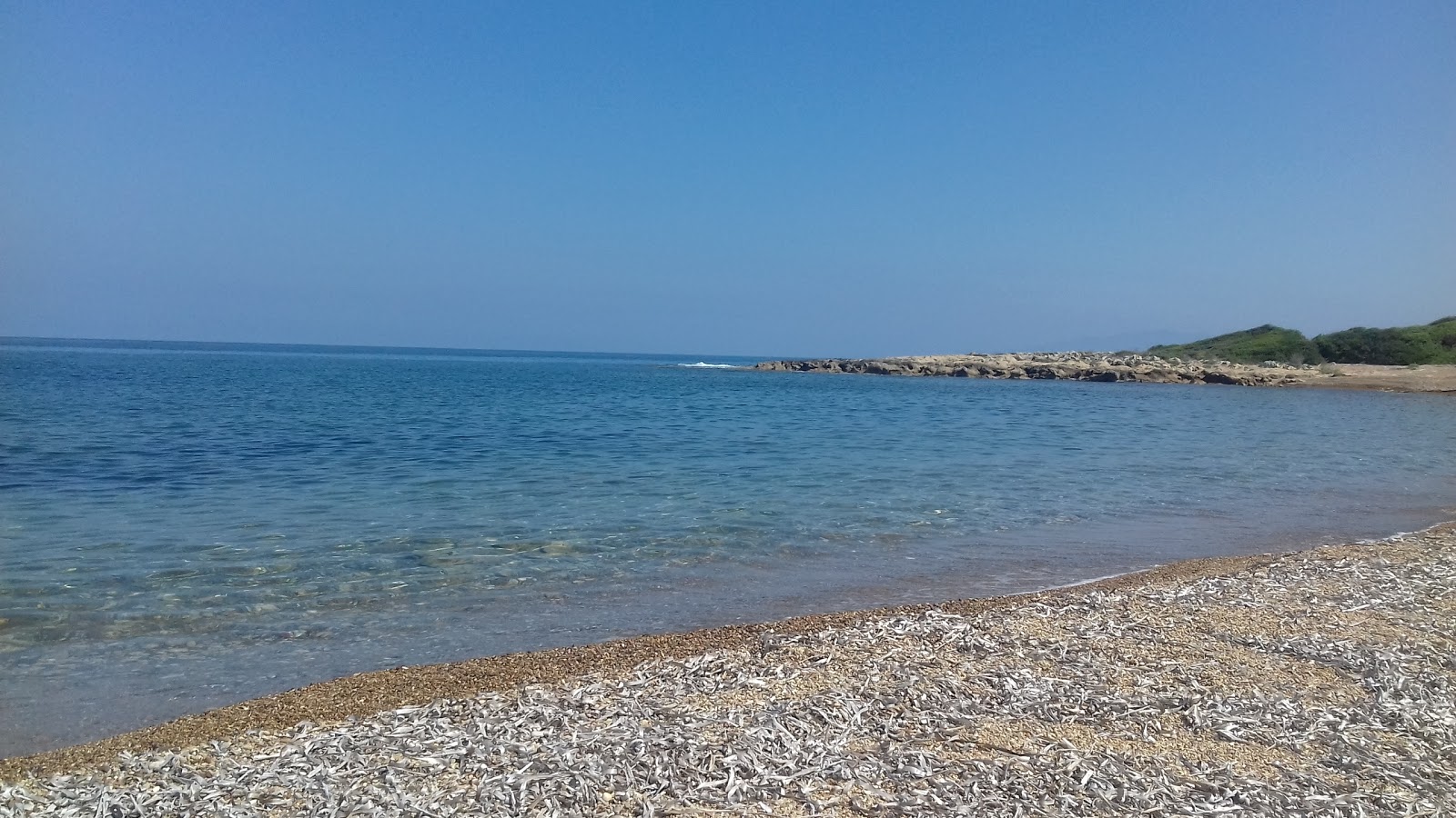 Photo de Kiparissia II beach avec l'eau turquoise de surface