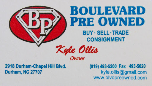 Used Car Dealer «Boulevard Preowned», reviews and photos, 2918 Durham-Chapel Hill Blvd, Durham, NC 27707, USA