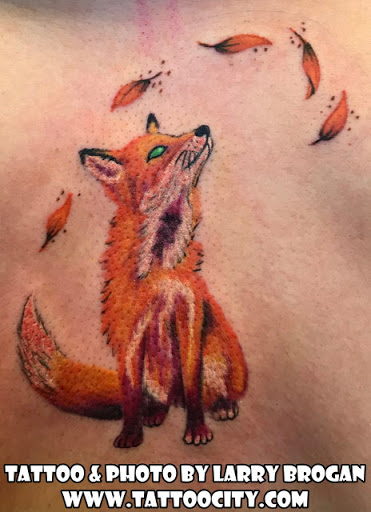 Explore ideas for leg sleeve tattoos, creative tattoo ideas in Lockport, available at Tattoo City by Larry Brogan