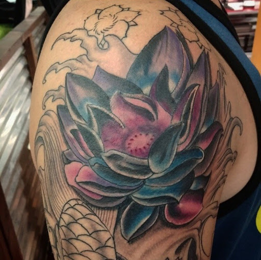 Explore men's forearm tattoo ideas, creative tattoo ideas in San Diego, available at Sideshow Tattoo and Piercing