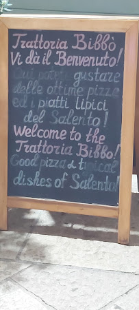 Trattoria Pizzeria Bibbó à Otranto menu