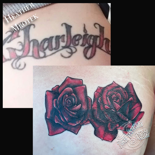 Explore tattoo connection ideas, creative tattoo ideas in Hayward, available at Three Tentacles Tattoo Studio