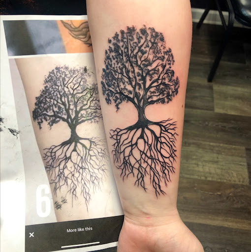Explore candle tattoo ideas, creative tattoo ideas in Williamsburg, available at Relentless Ink