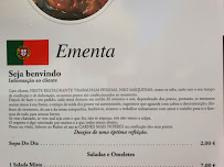 Carte du Sabores ao Rubro à Tomar