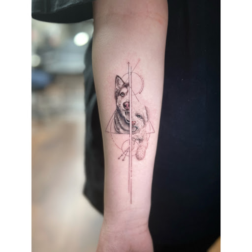 Explore sunflower and roses tattoo ideas, creative tattoo ideas in Los Angeles, available at Baron Art Tattoo