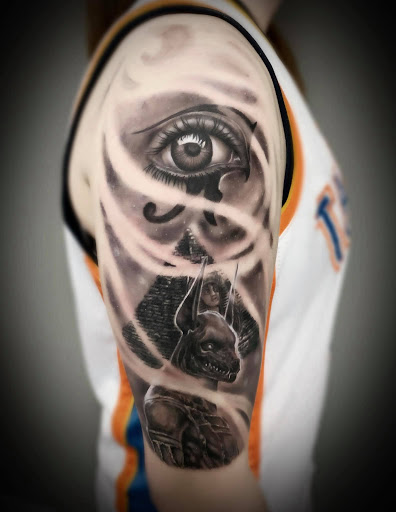 Explore witcher tattoo ideas, creative tattoo ideas in Arlington, available at Urbans Tattoo & Piercing Studio