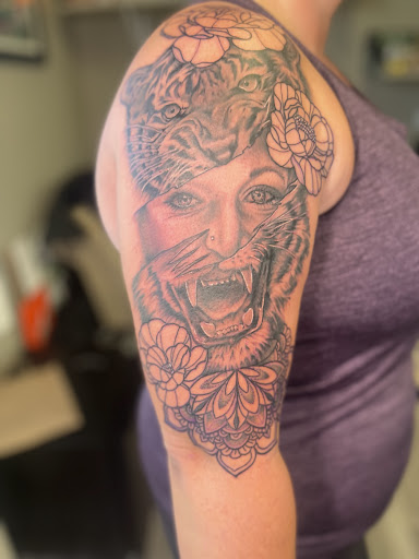 Explore tattoo ideas for back of shoulder, creative tattoo ideas in Watford City, available at Soulful Ink Studios