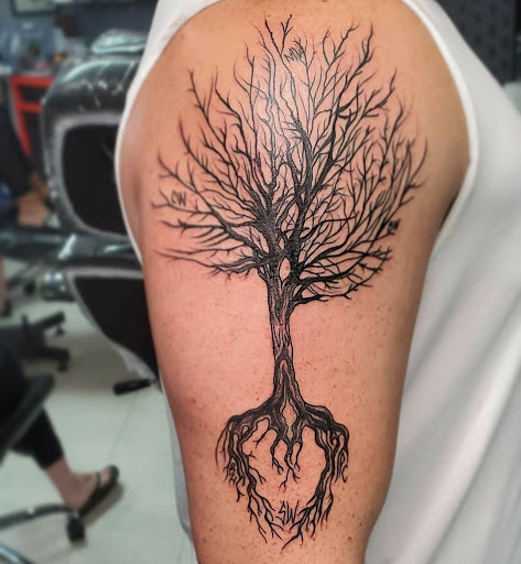 Explore pink floyd tattoo ideas, creative tattoo ideas in Schaumburg, available at Atmosphere Tattoo Gallery - Schaumburg