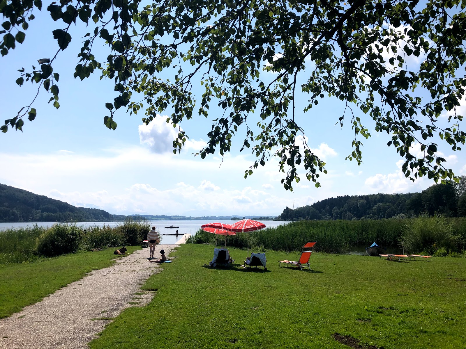 Foto di Strandbad Winkler con una superficie del acqua cristallina