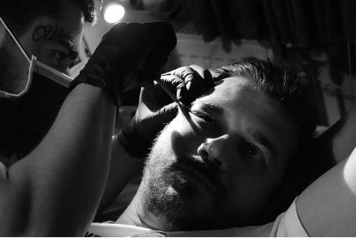 Explore moon tattoo ideas for men, creative tattoo ideas in Miami Beach, available at Salvation Tattoo Lounge