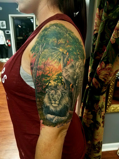 Explore prison tattoo ideas, creative tattoo ideas in Pendleton, available at Just Another Hole in the Wall Tattoo