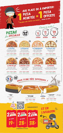 Menu / carte de Pizza Time® Poissy à Poissy