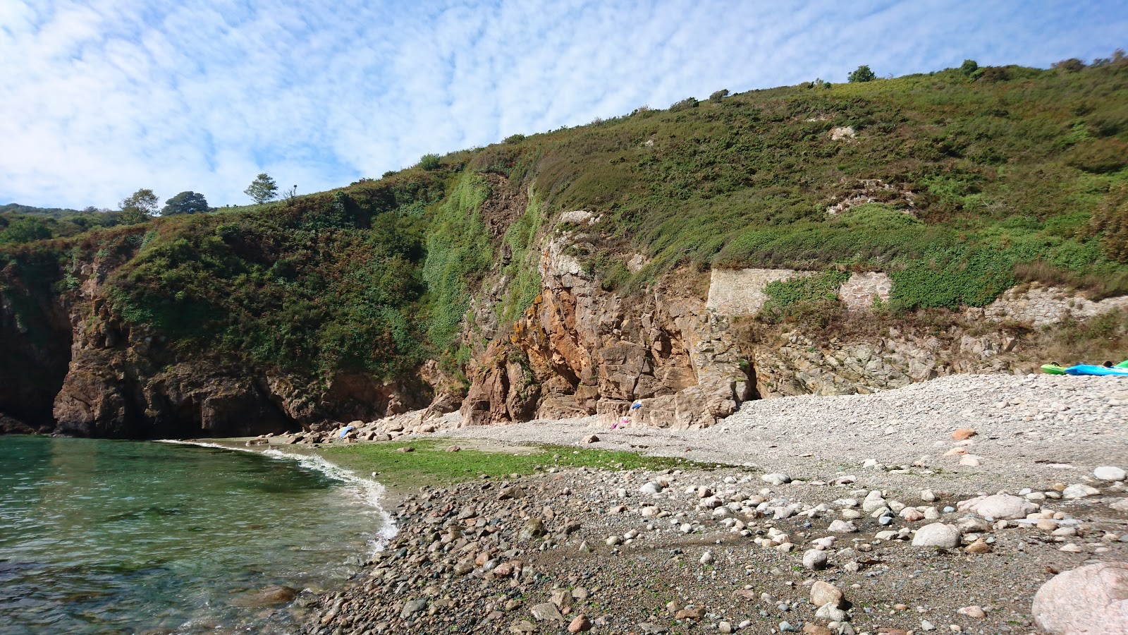 Photo of Le Petit Beach and the settlement