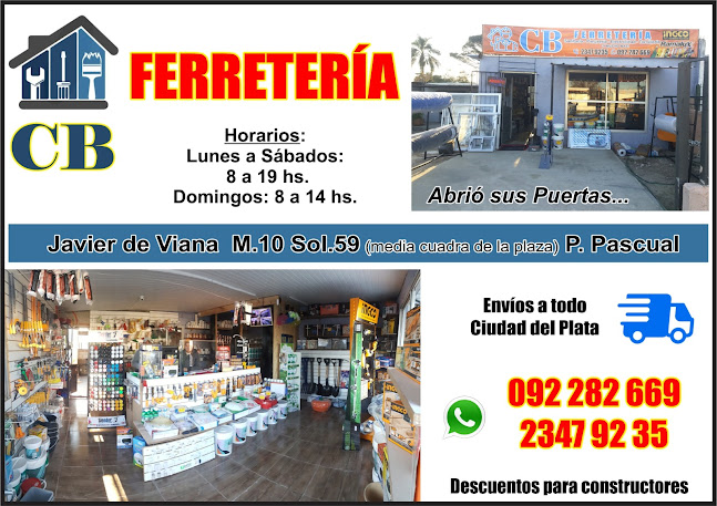 Opiniones de CB FERERETERIA en Ciudad del Plata - Ferretería