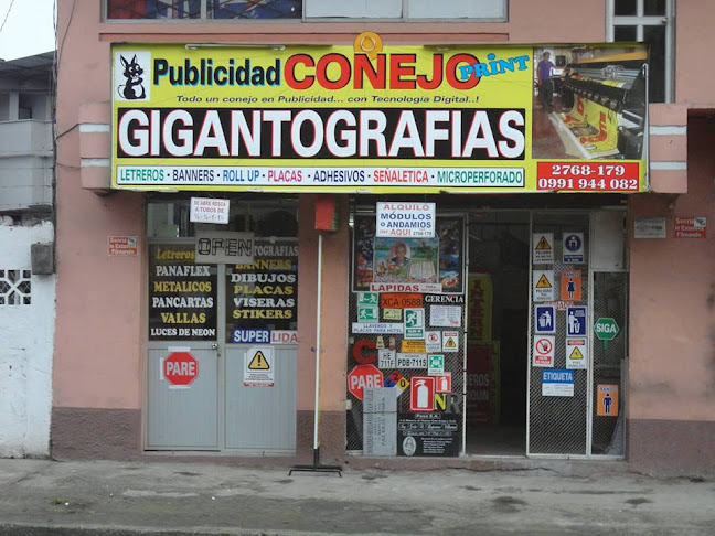 PUBLICIDAD CONEJO, Gigantografías, Señaléticas