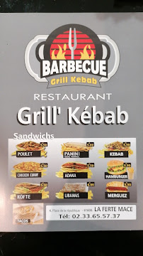 Menu / carte de Grill kebab à La Ferté-Macé