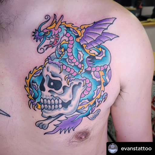 Explore neptune tattoo ideas, creative tattoo ideas in Libertyville, available at Lucky Seven Tattoo