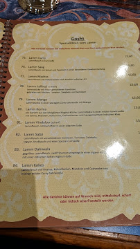 Restaurant indien Indisches Restaurant Taj Mahal à Naumburg - menu / carte