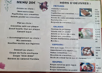 Carte du Hoa Binh Restaurant à Chauvigny