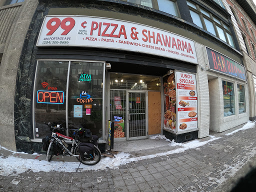 99 cents pizza and shawarma