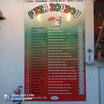 Menu du Pizza Zouzou à Vaulx-en-Velin