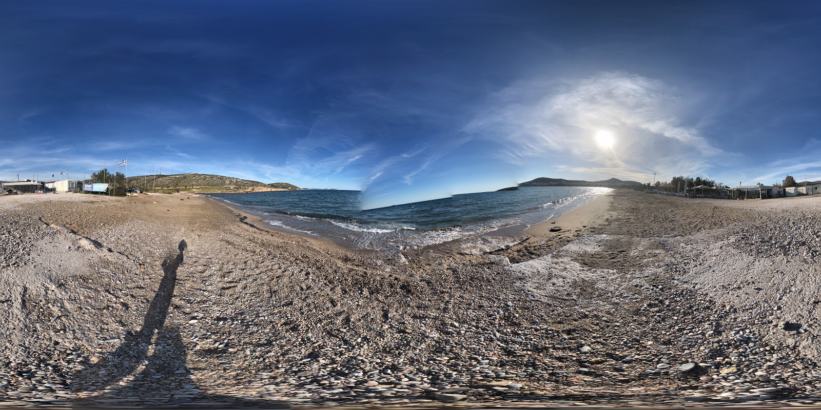 Foto von Varkiza main Beach mit lange bucht