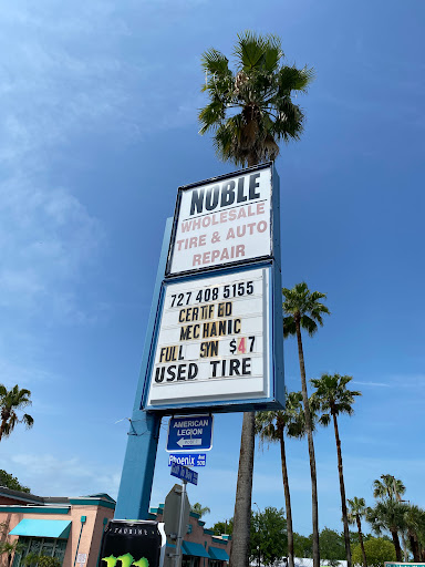 Used Tire Shop «Noble Wholesale tires & Automotive Repair», reviews and photos, 1755 Gulf to Bay Blvd, Clearwater, FL 33755, USA