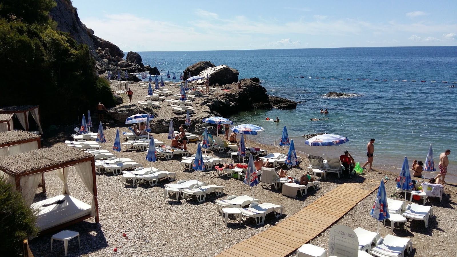 Foto av Plazha Milene Dravich delvis område resort